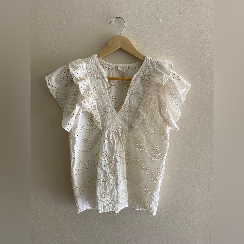 Nicole Miller Artelier Eyelet Top